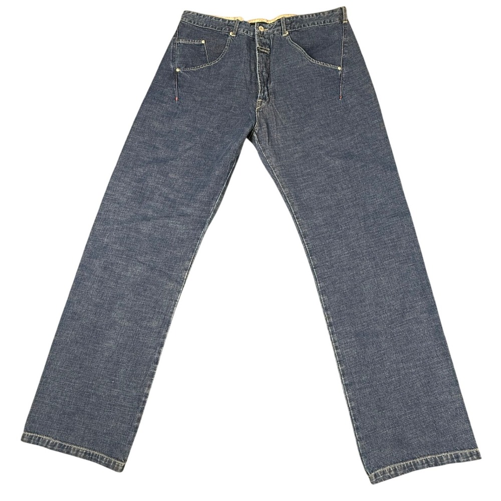 VTG Marithe Francois Girbaud Endo Cutter Jeans Old‎ Blue 8BM510 Mens 36x33.5 NWT